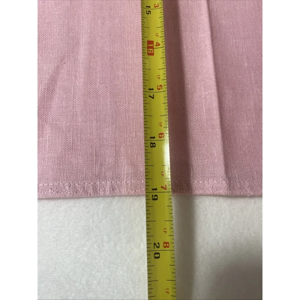 Williams Sonoma Pink Embroidered‎ LOVE Hemstitched Dish Tea Towel Linen Decor